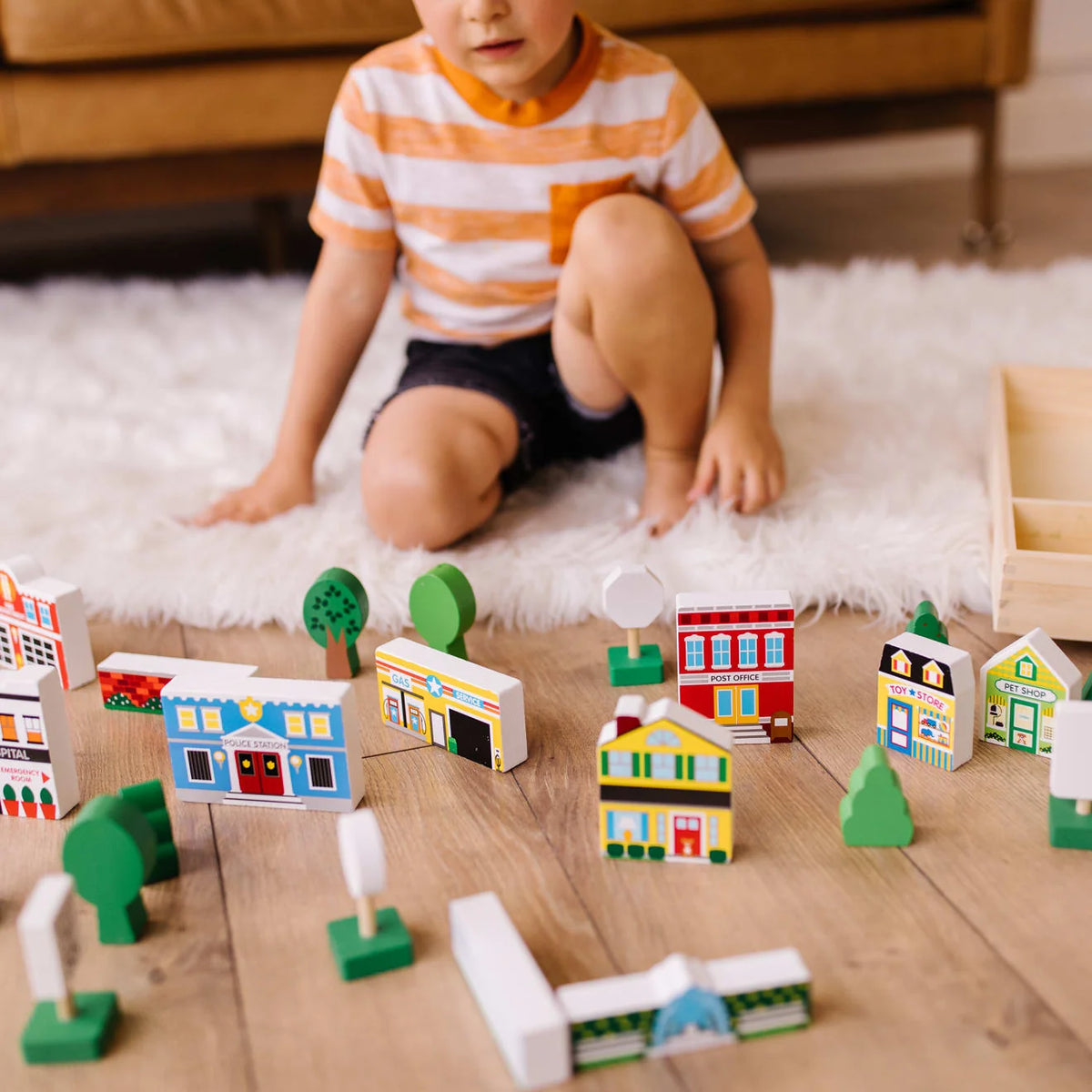 Wooden Town Play Set