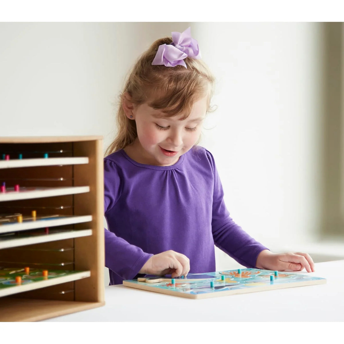 Natural Wood Puzzle Case