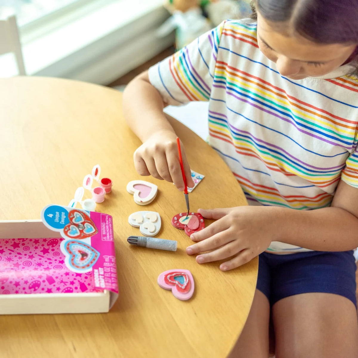 Created by Me! Heart Magnets Wooden Craft Kit