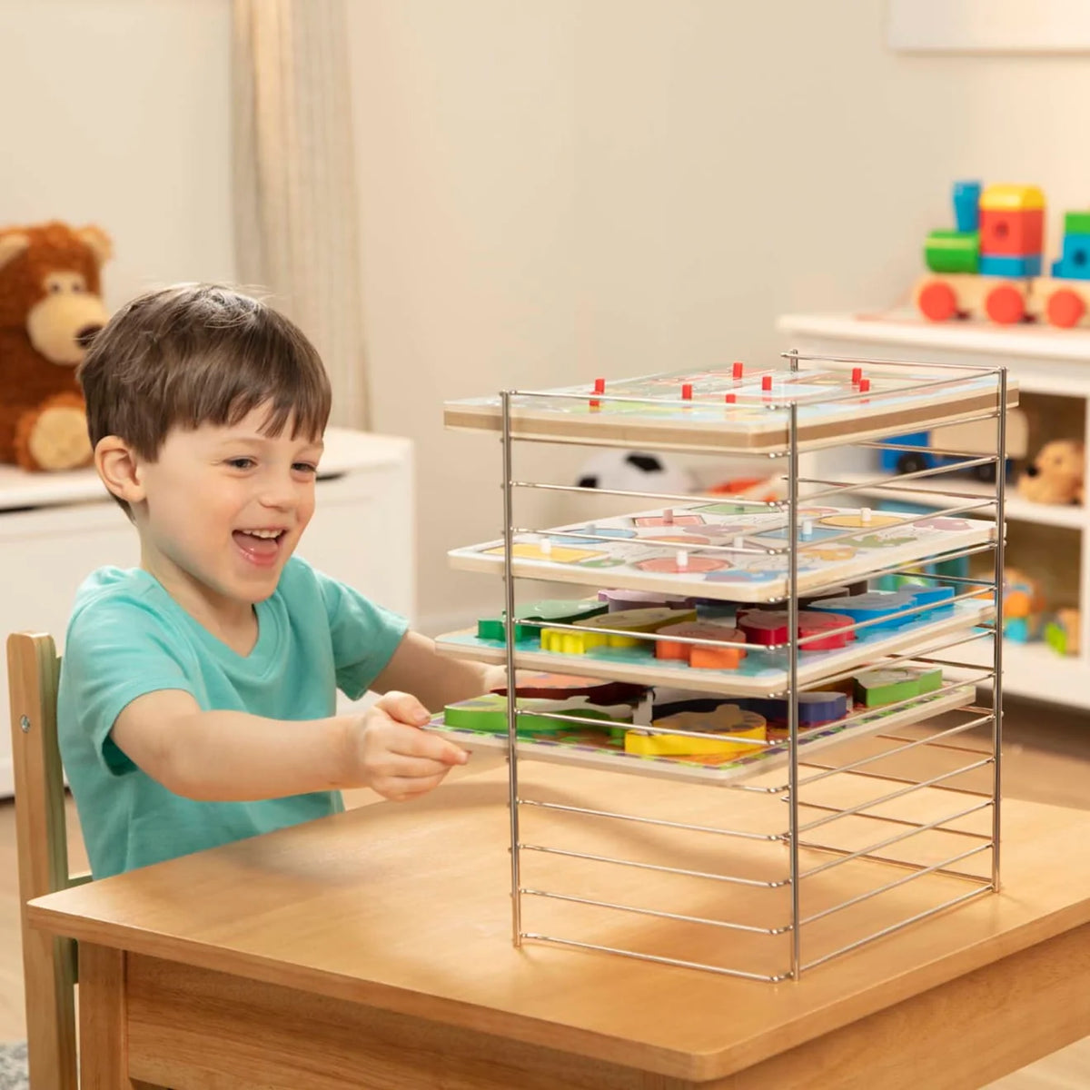 Multi-Fit Wire Puzzle Rack
