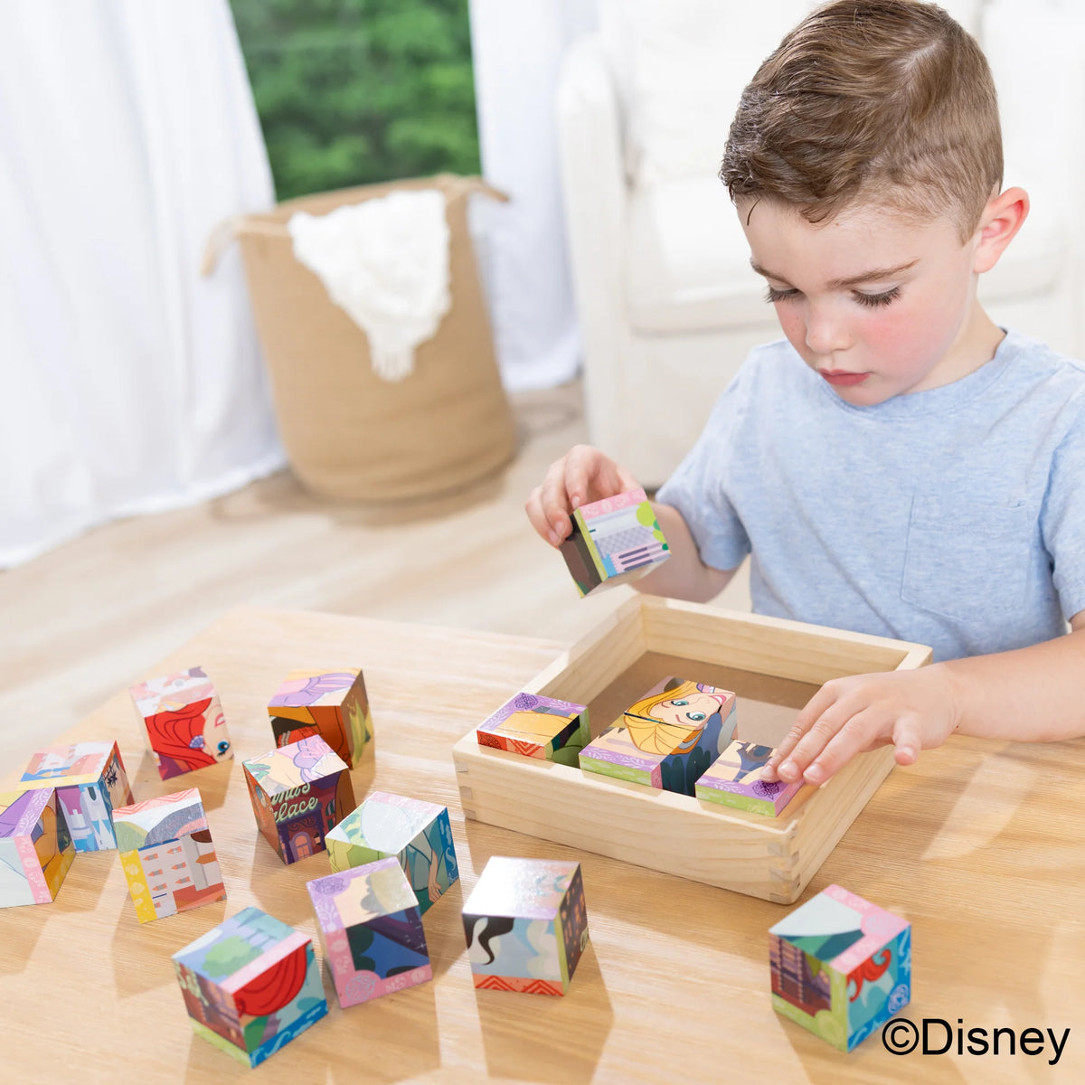 Disney Princess Wooden Cube Puzzle